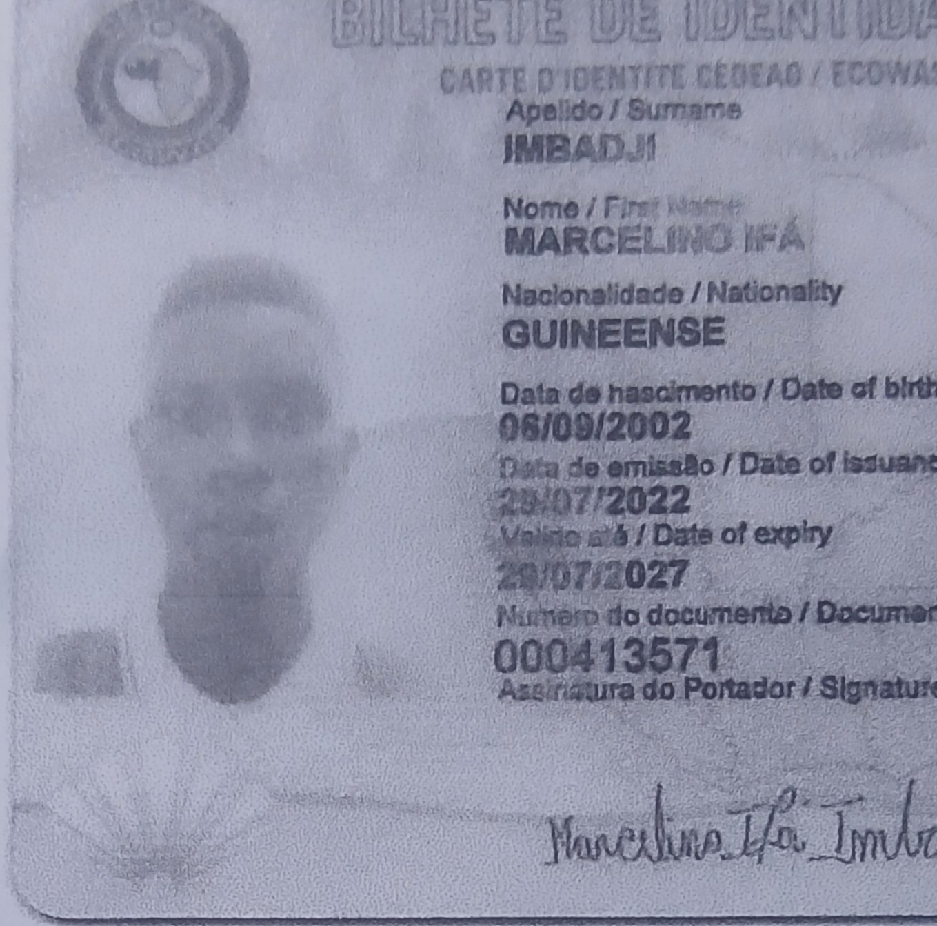 MARCELINO IF&Aacute; IMBADJI