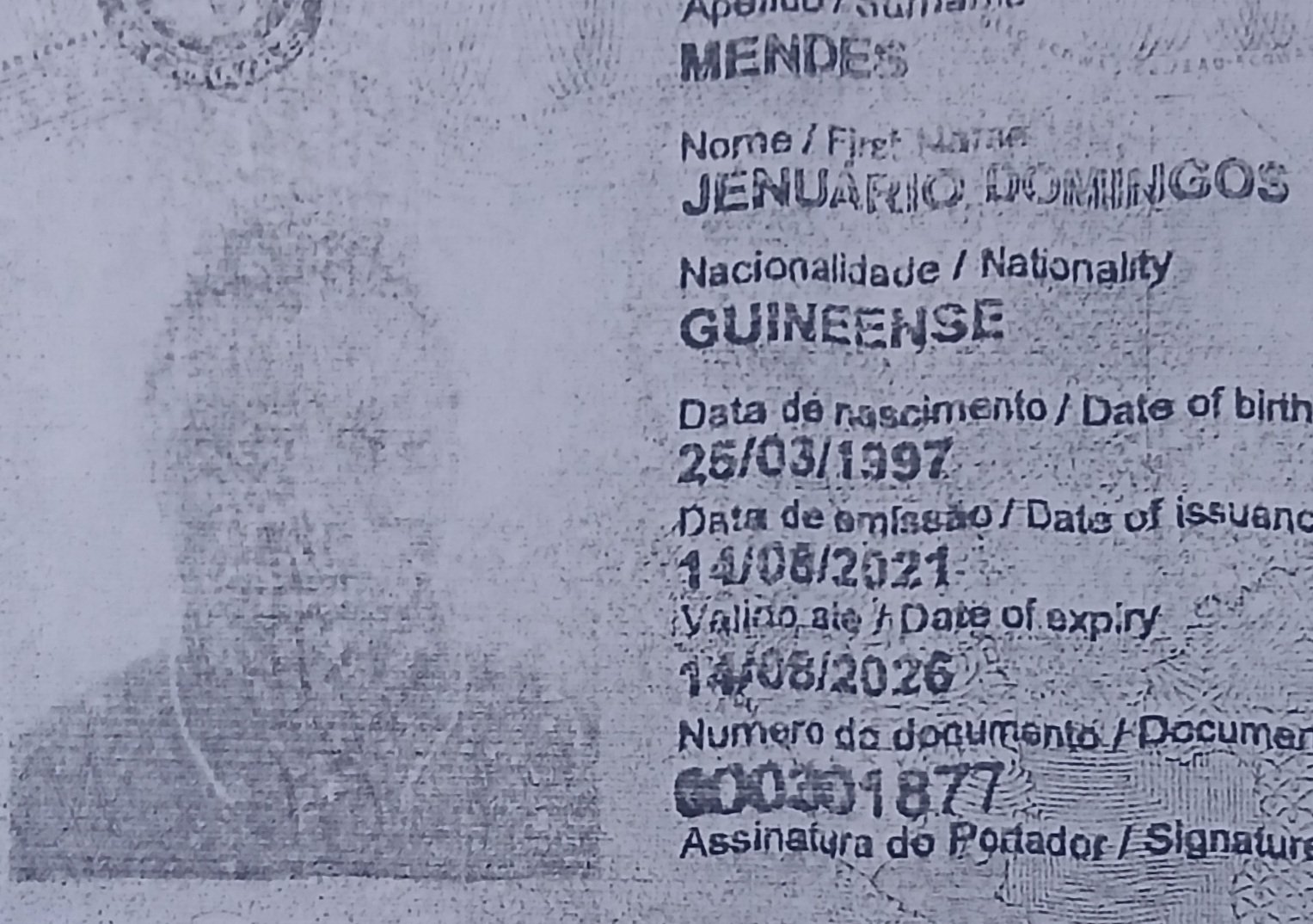 JENUARIO DOMINGOS MENDES